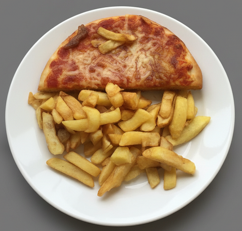1/2 Fried Pizza (cheese) 